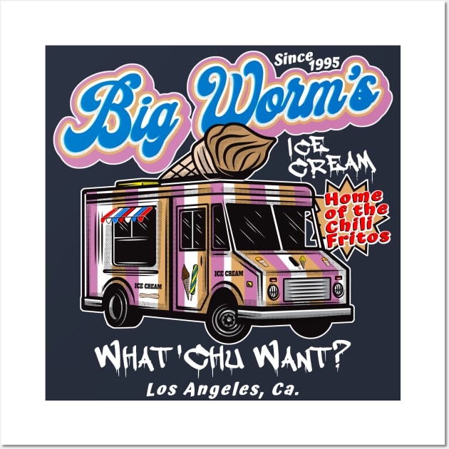 Big Worm's Ice Cream Friday movie Dks Wall Art by Alema Art